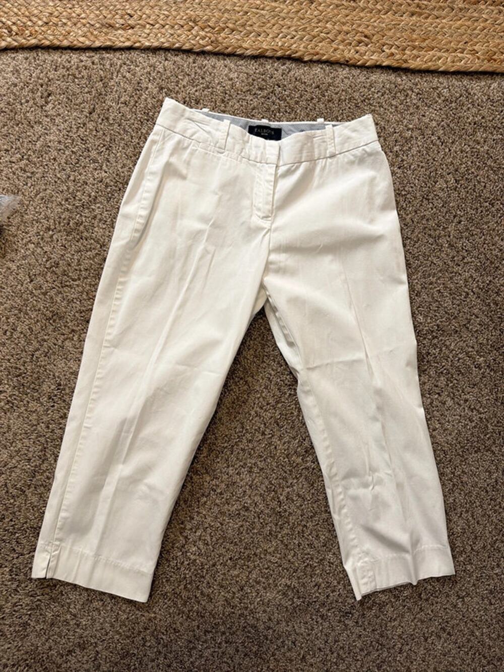 Talbots curvy petite white pants 2 3355